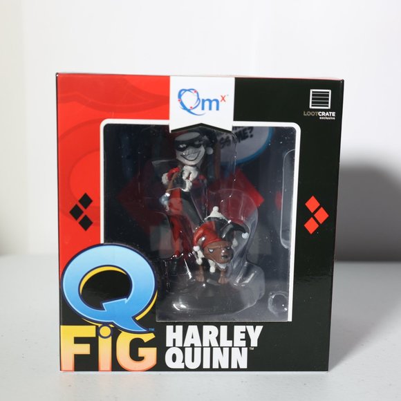 Q Fig Toys Q Fig Harley Quinn Loot Crate Exclusive New In Box